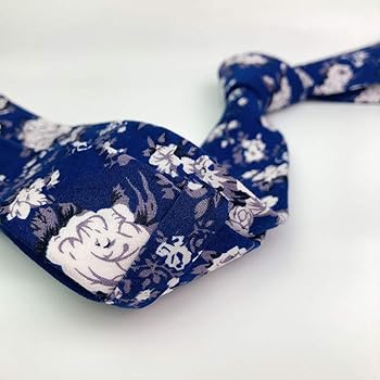 Amazon | Mantieqingway メンズ コットンプリント 花柄 ネクタイ